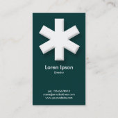 Big Asterisk - Donkergroen (003333) Visitekaartje (Achterkant)