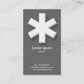 Big Asterisk - Grijs Visitekaartje (Achterkant)