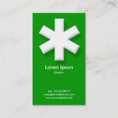 Big Asterisk - Groen (009900) Visitekaartje (Achterkant)