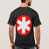 Big Asterisk - Rood en Wit T-shirt (Achterkant)