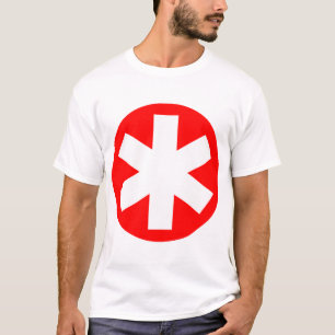 Big Asterisk - Rood en Wit T-shirt