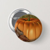 Big Autumn Pumpkin Ronde Button 5,7 Cm (Voorkant /achterkant)