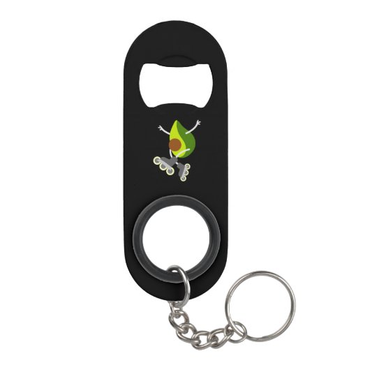 Big Avocado Roll Sleutelhanger Bottle Open Mini Flessenopener (Achterkant)