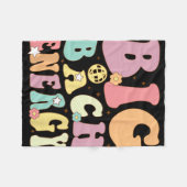 Big Bach Energy Bride Bruidsmeisje Groovy Bachelor Fleece Deken (Voorkant (Horizontaal))