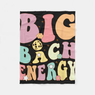 Big Bach Energy Bride Bruidsmeisje Groovy Bachelor Fleece Deken