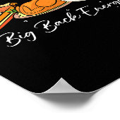 Big Back Energy Funny Thanksgiving Dinner Turkey L Poster (Hoek)