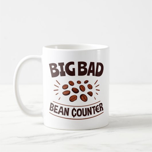 Big Bad Bean Counter Funny Accountant CPA Koffiemok (Links)