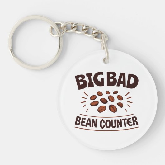 Big Bad Bean Counter Funny Accountant CPA Sleutelhanger (Voorkant)
