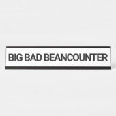 Big Bad Beancounter Funny CPA Accountant Bureau Naambordje (Voorkant)