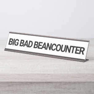 Big Bad Beancounter Funny CPA Accountant  Bureau Naambordje