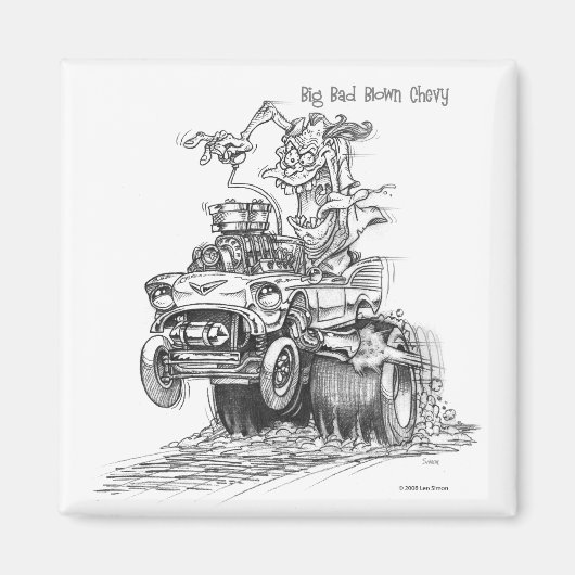 Big Bad Blown Chevy Magneet (Voorkant)