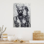 "BIG BAD BOOZIN BEELZEBUB" POSTER (Keuken)