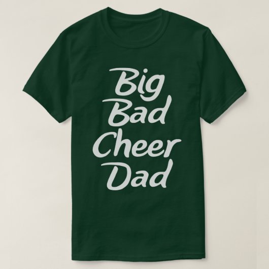 Big Bad Cheer Dad Funny Parent Vader T-shirt (Design voorkant)