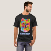 Big Bad Floof Pomeranian Pom Pom Humor Dog T-shirt (Voorkant volledig)