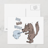 Big Bad Wolf Briefkaart (Voorkant / Achterkant)