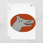 BIG BAD WOLF cartoon Briefkaart (Voorkant / Achterkant)
