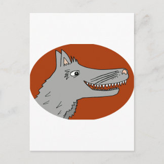 BIG BAD WOLF cartoon Briefkaart