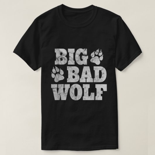 Big Bad Wolf Costume Funny Halloween Tee T-shirt (Design voorkant)