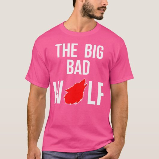 Big Bad Wolf Easy Werewolf Halloween T-shirt (Voorkant)
