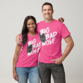 Big Bad Wolf Face Funny Wolf T-shirt (Unisex)