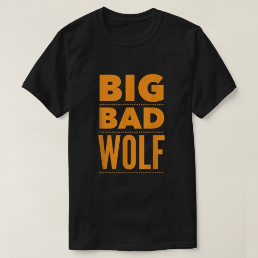 Big Bad Wolf Funny Halloween T-shirt (Design voorkant)