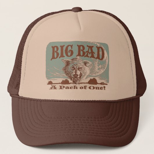 Big Bad Wolf Gear van Mudge Studios Trucker Pet (Voorkant)