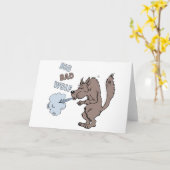 Big Bad Wolf Kaart (Gele Bloem)