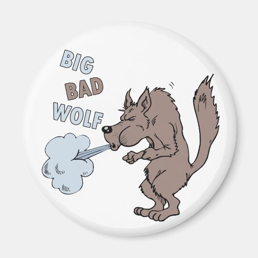 Big Bad Wolf Magneet (Voorkant)
