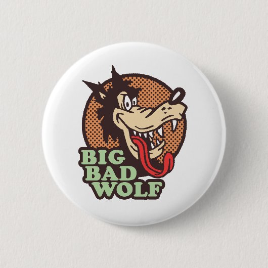 Big Bad Wolf Ronde Button 5,7 Cm (Voorkant)