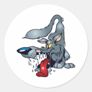 Big Bad Wolf Ronde Sticker