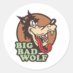 Big Bad Wolf Ronde Sticker
