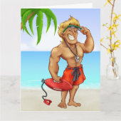 BIG (Badmeester) Wenskaart - SRF Kaart (Gele Bloem)