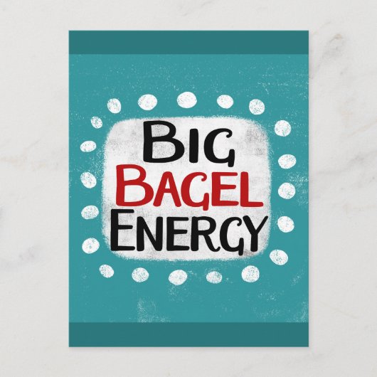 Big Bagel Energy Briefkaart (Voorkant)
