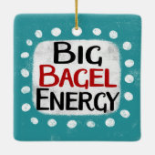 Big Bagel Energy Ornament (Achterkant)