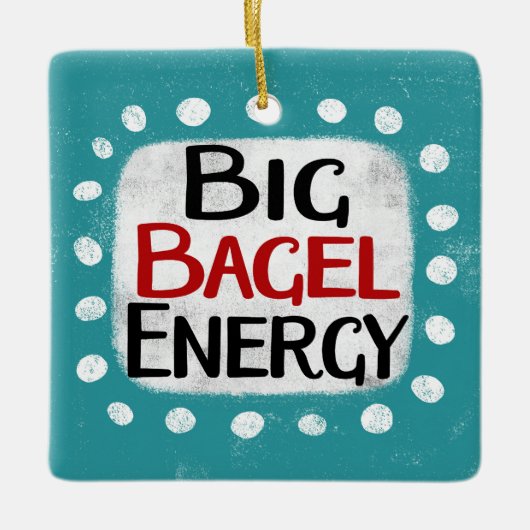Big Bagel Energy Ornament (Voorkant)
