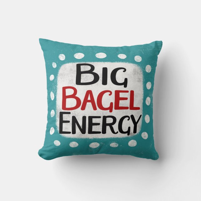 Big Bagel Energy Sierkussen (Voorkant)