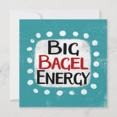 Big Bagel Energy Wenskaart Kaart (Voorkant)