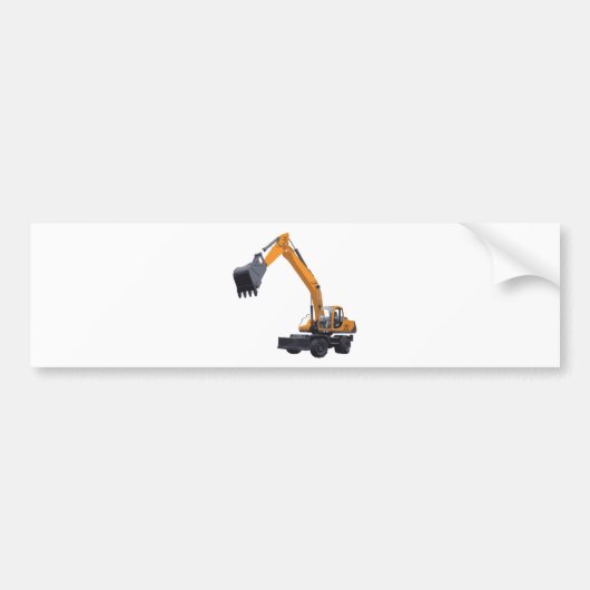 Big Bagger Excavator Bumpersticker (Voorkant)