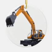 Big Bagger Excavator Keramisch Ornament (Voorkant)