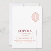 Big Balloon Kind verjaardagsfeestje Kaart (Voorkant)