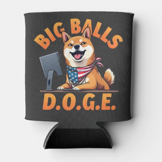 Big Balls Doge Department of Government Efficiency Blikjeskoeler (Voorkant)