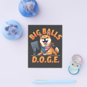 Big Balls Doge Department of Government Efficiency Flyer (Enkel)