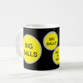BIG BALLS Mok – Funny Inside Joke Gift (Voorkant links)