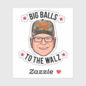 Big Balls naar de Walz Sticker (Vel)