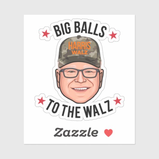 Big Balls naar de Walz Sticker (Vel)