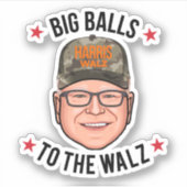 Big Balls naar de Walz Sticker (Voorkant)