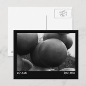 Big Balls Sculpture Briefkaart (Voorkant / Achterkant)