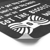 Big Balls van Yarn Crochet Crafts Chalk Texture Poster (Hoek)