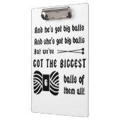 Big Balls van Yarn Klembord (Links)