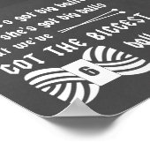 Big Balls van Yarn Knitting Crafts Chalk Texture Poster (Hoek)